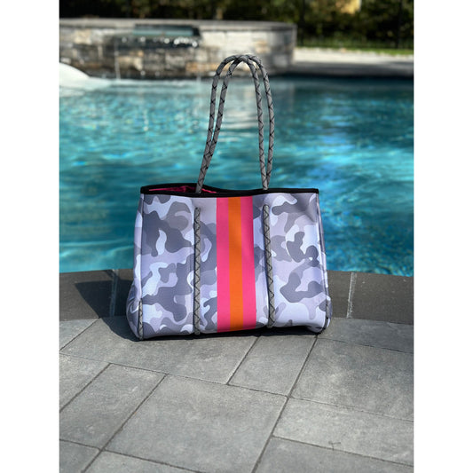 Ready to Ship | The Kellie Camo Neoprene Tote