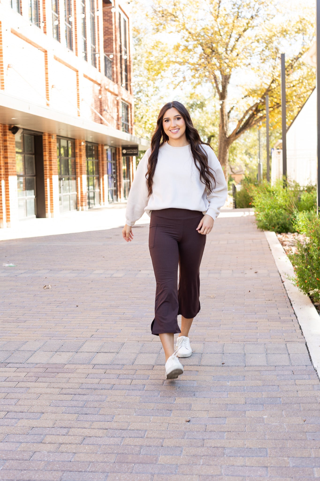 Ready to Ship  | The Whitney - Brown High Waisted Gaucho Pants ROUND 2 *