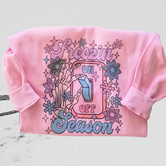 Freezin Season Sublimation Crewneck Sweatshirt