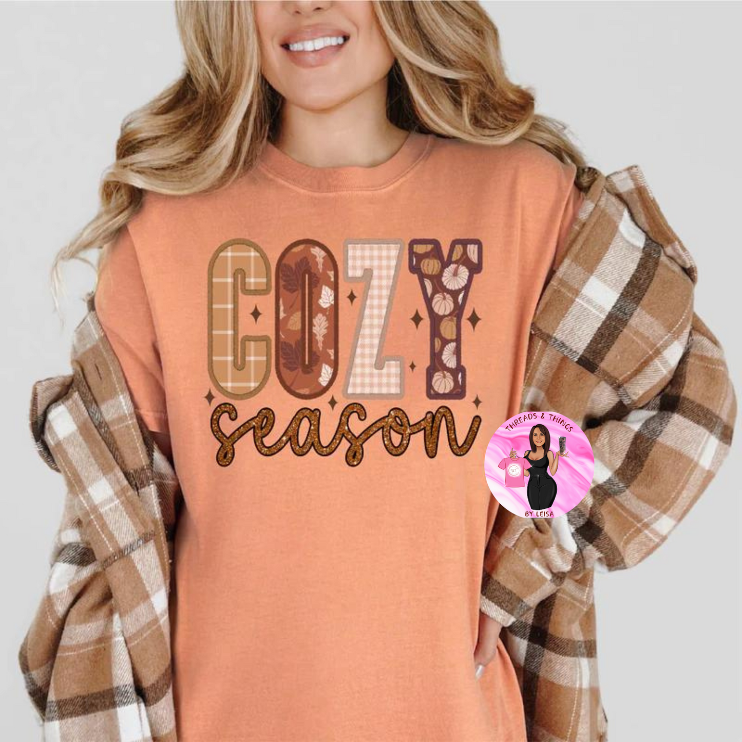 Cozy Season Faux Embroidery DTF