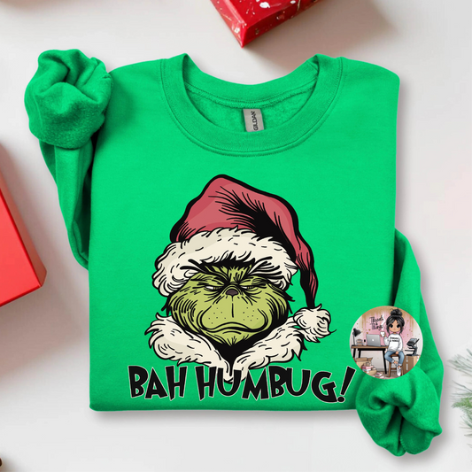 Bah Humbug DTF Crewneck Sweatshirt