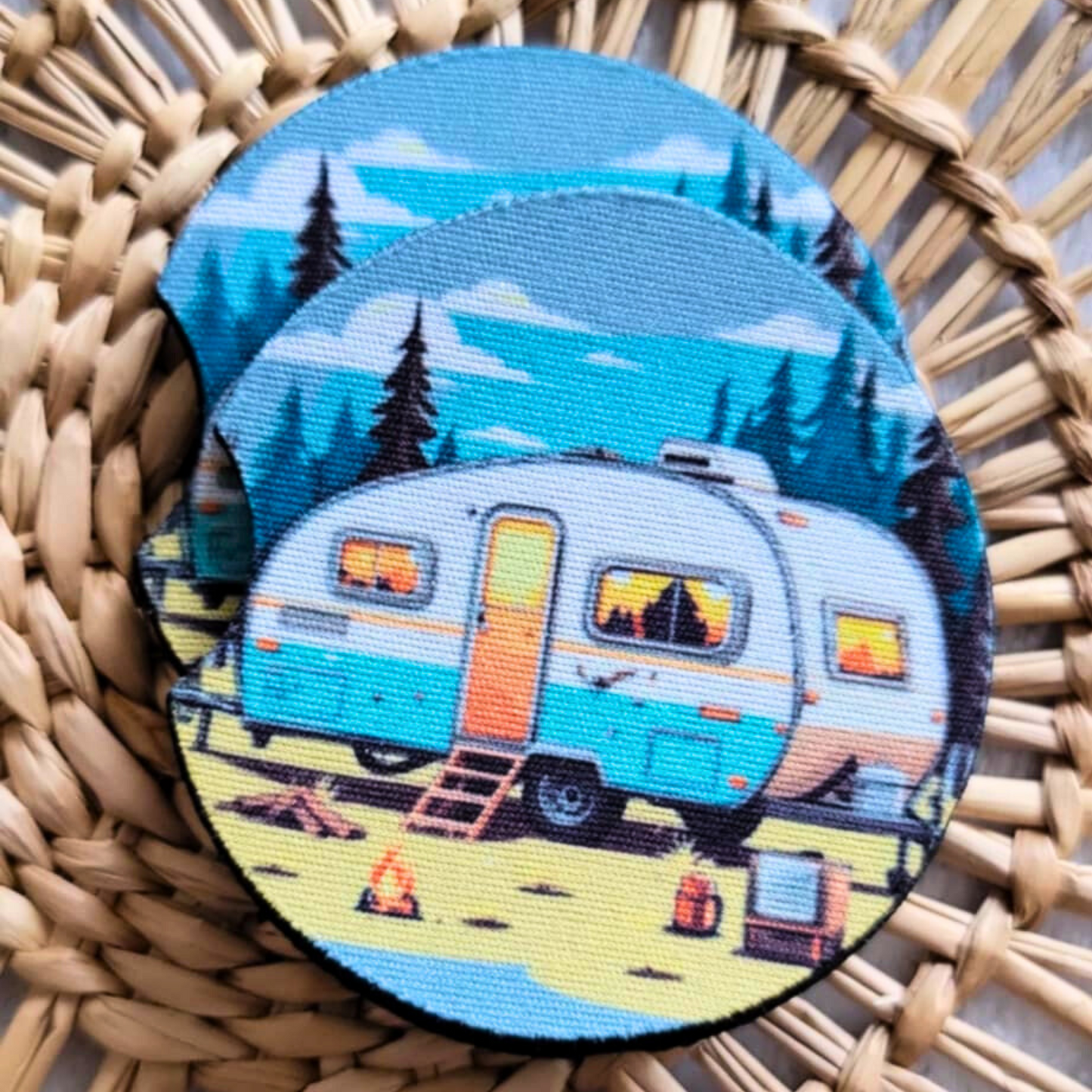 Camp Life Neoprene Car Coasters