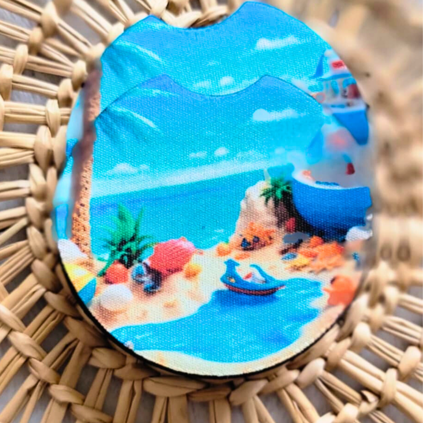 Toys on the Beach Neoprene Car Coasters