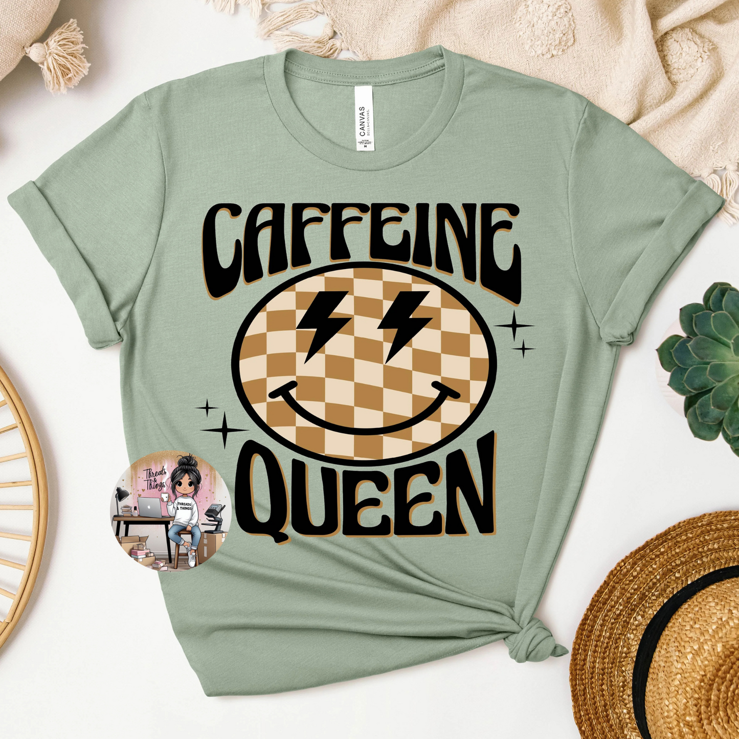 Caffeine Queen DTF Tee