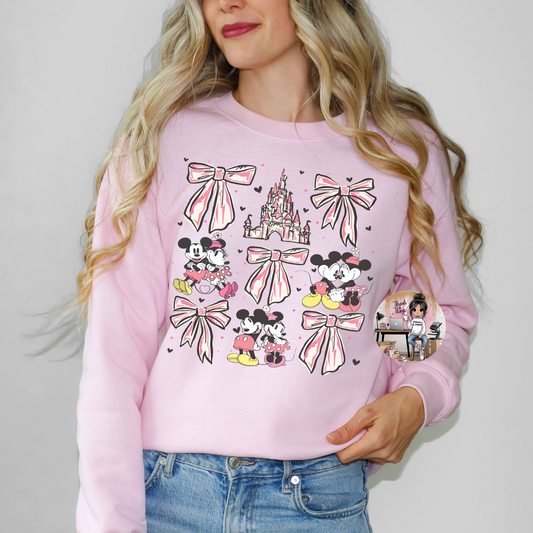 Mouse Couple Coquettes Crewneck Sweatshirt