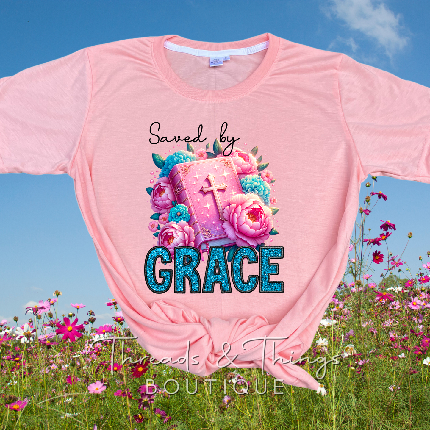 Saved by Grace Sublimation Tshirt