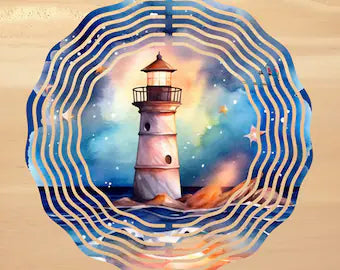 Lighthouse 3D Wind Spinner