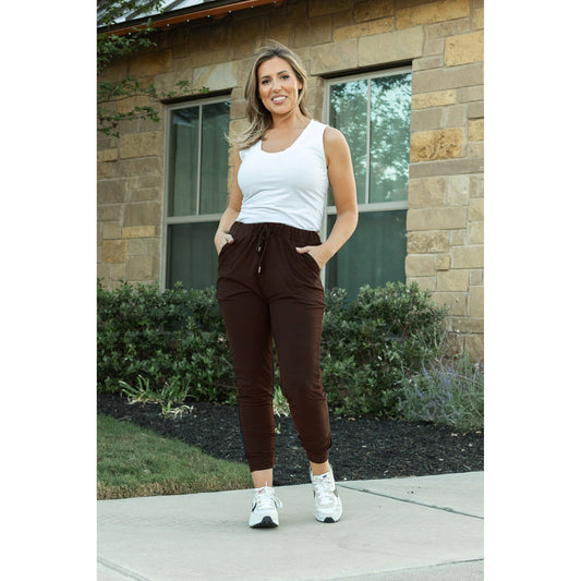 Ready to Ship | The Brianna Brown Joggers  - Luxe Leggings by Julia Rose®